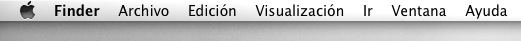 Barra de menús Mac OS X