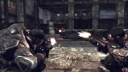 Fénix y su compañero en Gears of War