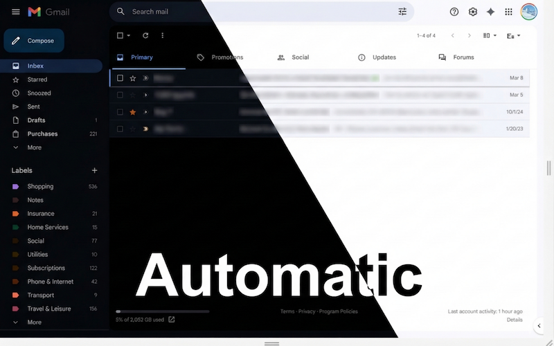 Gmail Auto Dark Mode Chrome