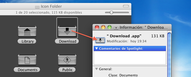 Cambiar Iconos Dock Stacks