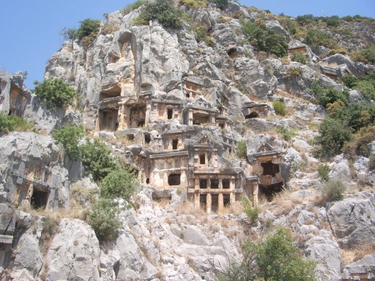 Casas trogloditas en Capadocia