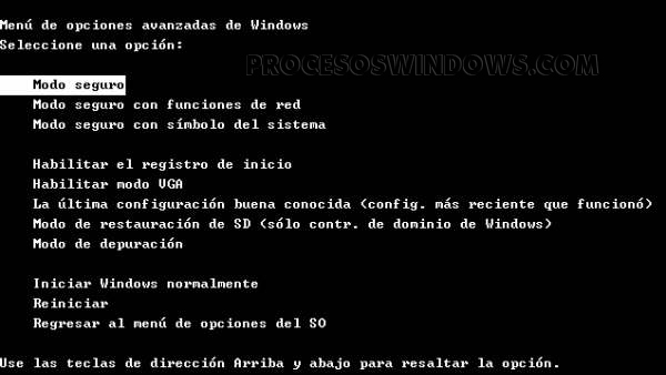 Modo Seguro (A prueba de fallos)