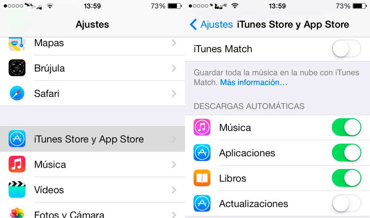Desactivar actualizaciones automáticas en el iPhone