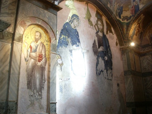 Imágenes cristianas en la iglesia de San Salvador, Estambul