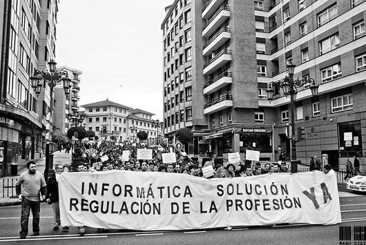 Manifestación Informáticos Oviedo